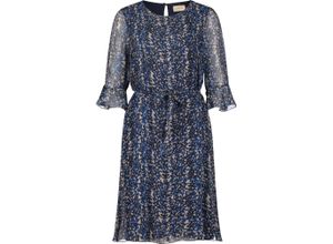 4065929626560 - CARTOON Sommerkleid Seidenanteil 3 4-Arm für Damen blau 44