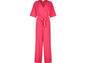 4065929701007 - CARTOON Jumpsuit Halbarm Wickelausschnitt für Damen pink 34