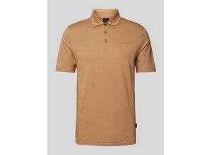 4065964560201 - Slim Fit Poloshirt im unifarbenen Design