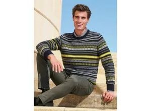 4065964634858 - Rundhals-Pullover blau 52