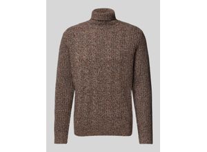 4065964634926 - Rollkragenpullover mit Label-Detail