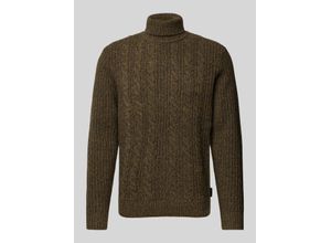 4065964635008 - Rollkragenpullover mit Label-Detail