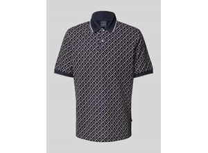 4065964940430 - Regular Fit Poloshirt im Allover-Look 4065964940430 - Regular Fit Poloshirt im Allover-Look