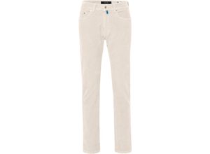 4065976508710 - pierre cardin Lyon Cordhose Tapered Fit für Herren weiß 38 36