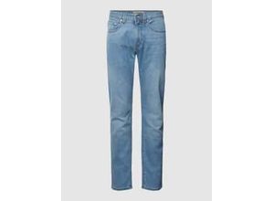 4065976829235 - Tapered Fit Jeans aus Baumwolle mit Label-Patch Modell Lyon