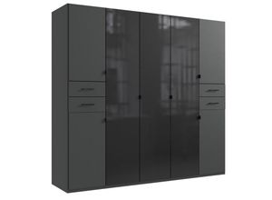 4065979028697 - Wimex - Kleiderschrank danzig Drehtürenschrank schwarz ca 225 x 208 x 58 cm