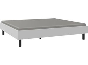 4065979038115 - Bett WIMEX Easy große Auswahl an Größen und Farben auch in Komforthöhe weiß (weiß schwarz) H38cm L210cm Betten ohne Kopfteil ideal unter Dachschrägen oder Fenster