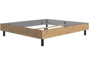 4065979038436 - Bett WIMEX Easy große Auswahl an Größen und Farben auch in Komforthöhe braun (artisan eiche schwarz) H38cm L210cm Betten ohne Kopfteil ideal unter Dachschrägen oder Fenster 4065979038436 - Bett WIMEX Easy große Auswahl an Größen und Farben auch in Komforthöhe braun (artisan eiche schwarz) H38cm L210cm Betten ohne Kopfteil ideal unter Dachschrägen oder Fenster