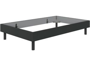 4065979038481 - Bett WIMEX Easy große Auswahl an Größen und Farben auch in Komforthöhe grau (graphit schwarz) H38cm L210cm Betten ohne Kopfteil ideal unter Dachschrägen oder Fenster