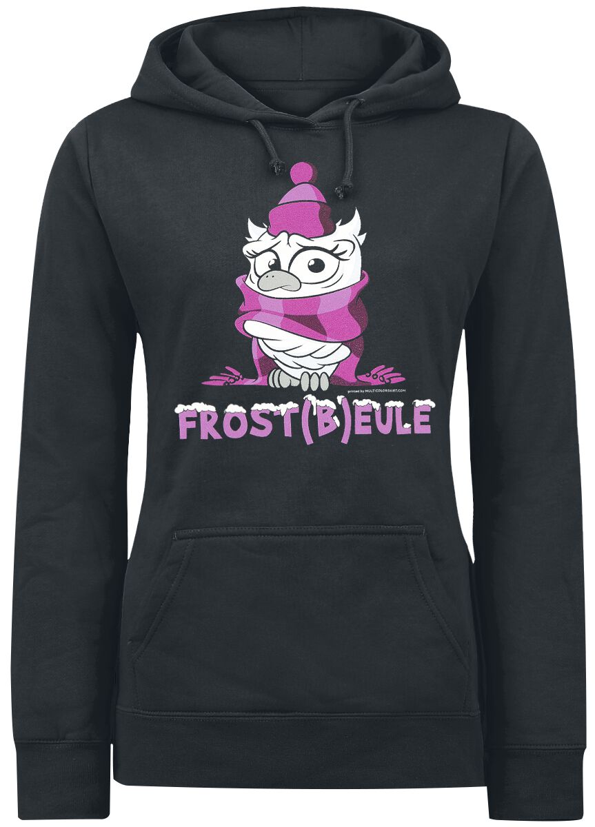 4066051064367 - Frost(b)eule Kapuzenpullover schwarz in S 4066051064367 - Frost(b)eule Kapuzenpullover schwarz in S