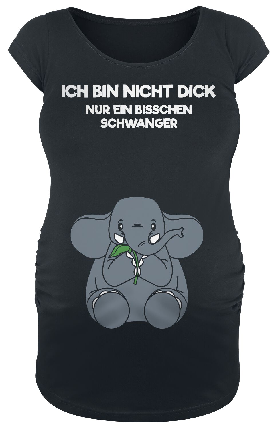 4066051074977 - Ich bin nicht dick T-Shirt schwarz in S 4066051074977 - Ich bin nicht dick T-Shirt schwarz in S