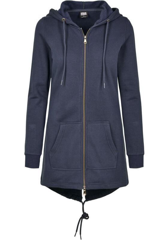 4066051101826 - Ladies Sweat Parka Kapuzenjacke navy in M