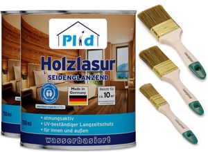 4066056001404 - Premium Holzlasur Holzschutzlasur Holzschutz Lasurpinsel Teak