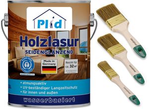 4066056001497 - Holzlasur Größe 25l - Anstreichset Farbe Nussbaum - Nussbaum - Plid