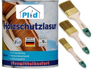 4066056001633 - Premium Holzschutzlasur Holzlasur Holzschutz Holzgrundierung Set Teak