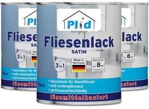 4066056002173 - Fliesenlack Größe 225l Farbe Weiß - Seidenglänzend - Weiß - Seidenglänzend - Plid