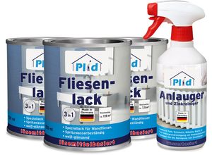 4066056002425 - Fliesenlack Größe 225l Farbe Anthrazitgrau - Glänzend - Anthrazitgrau - Glänzend - Plid