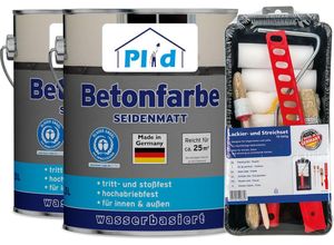 4066056003835 - Premium Betonfarbe Sockelfarbe Bodenfarbe Bodenbeschichtung Set Kieselgrau