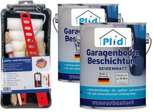 4066056004566 - PLID® Garagenbodenbeschichtung Größe 5l - Anstreichset Farbe Anthrazitgrau - Anthrazitgrau