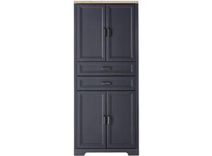 4066075005032 - Lomadox - Büro Aktenschrank JÜLICH-36 in Graphit mit Artisan Eiche Nb b h t ca 86 204 38 cm - grau