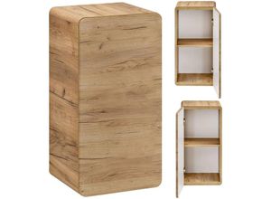 4066075008460 - Lomadox - Badezimmer Unterschrank hängend LUTON-56-CRAFT Wotan Eiche Nb Nb b h t ca 35 68 32 cm - braun