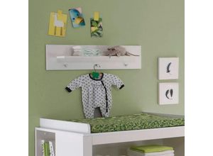 4066075013136 - Wandboard Babyzimmer OLBIA-19 in Weiß B H T ca 75 20 15 cm - weiß
