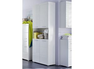 4066075014980 - Mehrzweckschrank Badezimmer ALTENA-19 in Weiß Hochglanz b h t ca 73 190 31 cm - weiß