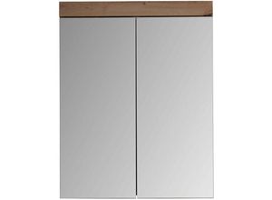 4066075015185 - Lomadox - Badezimmer Spiegelschrank ALTENA-19 in Asteiche Nb b h t ca 60 77 17 cm - braun