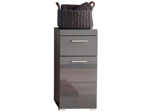 4066075015390 - Lomadox - Badezimmer Schrank ALTENA-19 in Grau Hochglanz b h t ca 37 79 31 cm - grau