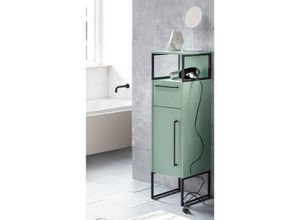 4066075017547 - Lomadox - Badezimmermöbel Beistellschrank LIMOGES-80 in Mintgrün mit Kufengestell b h t 304 1125 331 cm - grün