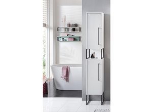 4066075017561 - Lomadox - Badezimmer Hochschrank LIMOGES-80 in Kreideweiß mit Kufengestell b h t 304 1834 331 cm - weiß