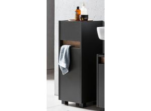 4066075018261 - Lomadox - Badschrank CORATO-80 in Anthrazit mit Absetzung in Wildeiche Nb b h t ca 302 848 33 cm - anthrazit