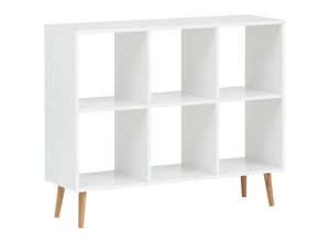 4066075025030 - Lomadox - Sideboard Büro JASLO-80 in Kreideweiß b h t ca 1043 855 33 cm - weiß