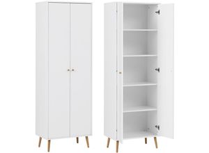 4066075025092 - Lomadox - Büroschrank JASLO-80 in Kreideweiß b h t ca 652 1957 39 cm - weiß