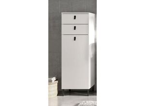 4066075029946 - Lomadox - Badezimmer Midischrank 39cm breit in weiß TUDELA-01 b h t ca 39 119 35 cm - weiß