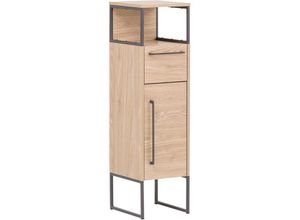 4066075033721 - Badschrank in Eiche hell Nb LIMOGES-80 Industrial Design b h t ca 304 1125 331 cm - braun