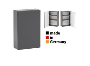 4066075033936 - Lomadox - Hängeschrank 40 cm breit VIDAGO-03 in graphit mit Push-to-Open Funktion b h t ca 40 64 20 cm - grau