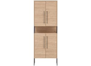 4066075033950 - Badezimmer Hochschrank LIMOGES-80 in Eiche hell Nb B H T 652 1834 331 cm - braun