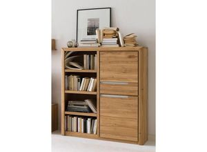 4066075044918 - Wohn- Esszimmer Highboard in Wildeiche massiv FOGGIA-52 b h t ca 114 134 41 cm - braun