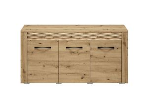 4066075045762 - Lomadox - Sideboard in Artisan Eiche Nb ARTA-131 inkl led Beleuchtung b h t ca 138 70 40 cm - braun