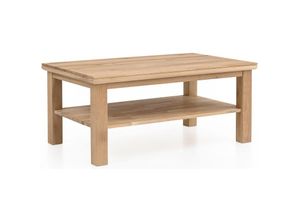 4066075046585 - Lomadox - Massivholz Couchtisch Eiche LESKO-52 bianco geölt b h t ca 110 50 70 cm - braun