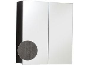 4066075047186 - Lomadox - Badezimmer Spiegelschrank LISBOA-19 in Sardegna Rauchsilber b h t ca 60 67 18 cm - grau