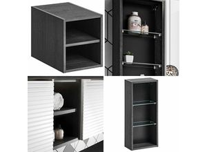 4066075049388 - Lomadox - Regal Unterschrank LARCIANO-56 in Sherman Oak Nb b h t ca 30 367 44 cm - grau