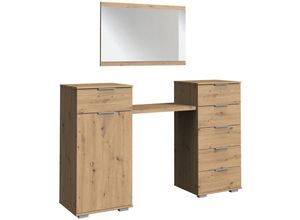 4066075055990 - Lomadox - Schlafzimmer Schminktisch mit Spiegel in Artisan Eiche Nb ELSTRA-43 b h t ca 165 192 41 cm - braun