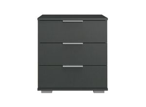 4066075056614 - Lomadox - Schlafzimmer Nachttisch Nachtschrank auch für Boxspringbett geeignet in graphit ELSTRA-43 b h t ca 52 58 38 cm - grau