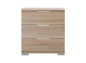 4066075056638 - Lomadox - Schlafzimmer Nachttisch Nachtschrank auch für Boxspringbett geeignet in Eiche sägerau Nb ELSTRA-43 b h t ca 52 58 38 cm - braun