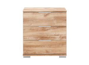 4066075056645 - Lomadox - Schlafzimmer Nachttisch Nachtschrank auch für Boxspringbett geeignet in Plankeneiche Nb ELSTRA-43 b h t ca 52 58 38 cm - braun