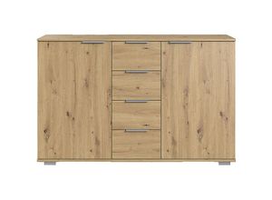 4066075056812 - Lomadox - Schlafzimmer Sideboard in Artisan Eiche Nb ELSTRA-43 b h t ca 130 83 41 cm - braun 4066075056812 - Lomadox - Schlafzimmer Sideboard in Artisan Eiche Nb ELSTRA-43 b h t ca 130 83 41 cm - braun