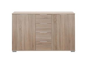 4066075056829 - Lomadox - Schlafzimmer Sideboard in Eiche sägerau Nb ELSTRA-43 b h t ca 130 83 41 cm - braun