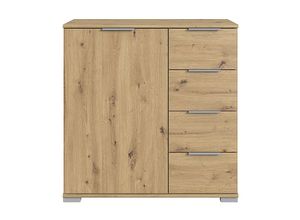 4066075057758 - Lomadox - Schlafzimmer Kommode in Artisan Eiche Nb ELSTRA-43 b h t ca 81 83 41 cm - braun